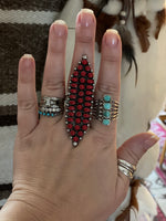 Coral Statement Ring